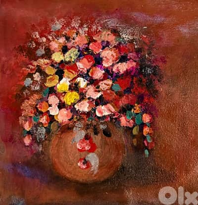 رسم زيتي على القماش