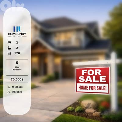 high end finishing apartment for sale in aley - baissour