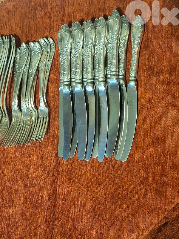 antique russian silverware cutlery set 6×12 1