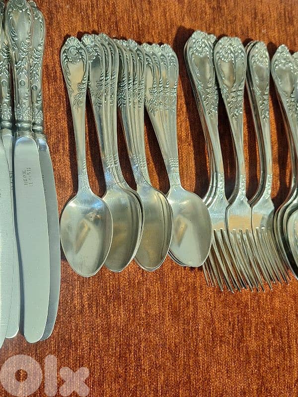 antique russian silverware cutlery set 6×12 3
