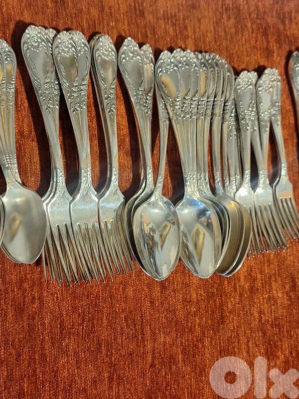 antique russian silverware cutlery set 6×12 4