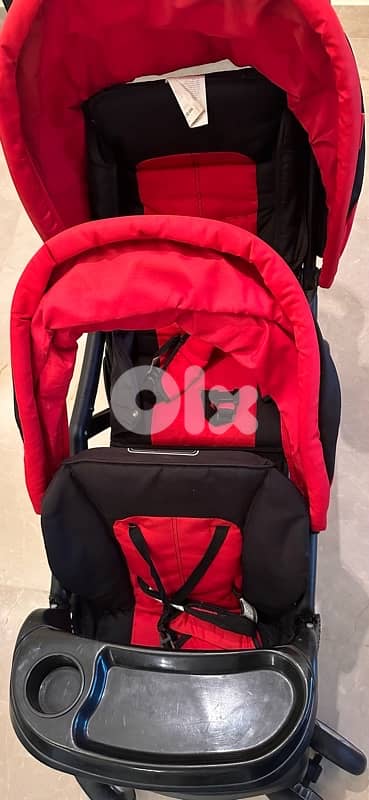 stroller Double seat good condition