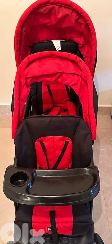stroller Double seat good condition 2