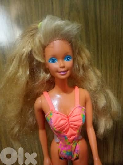 WET 'N WILD Barbie Rare Vintage Mattel89 Great doll, hair 2 colors=38$