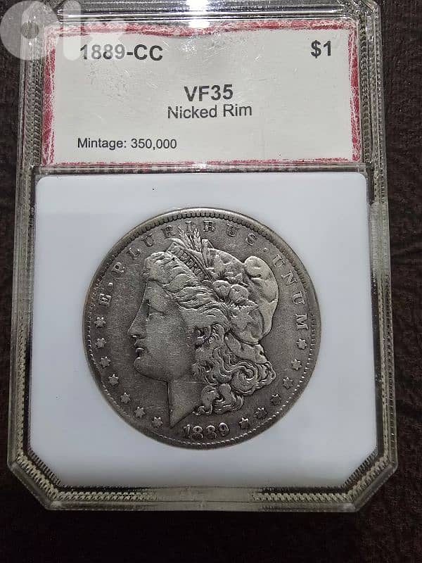 Silver Morgan dollar 3