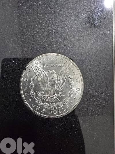 silver Morgan dollar