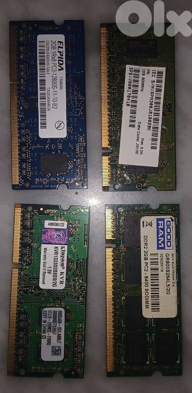 Laptop rams 2gb ddr2 ddr3