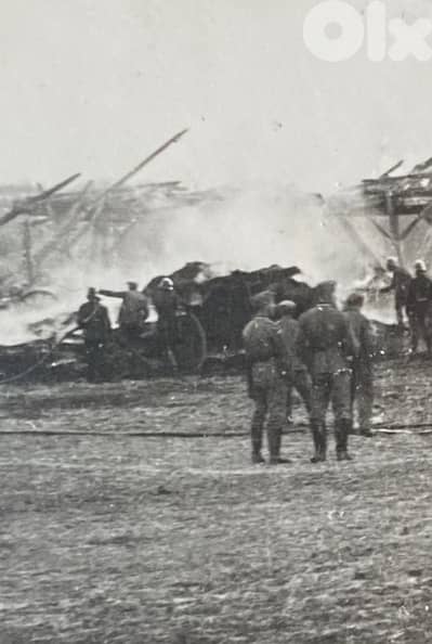 صورة نازي الماني موقع مدفعية تقصف في الحرب العالمية الثانية