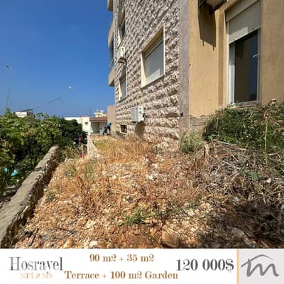 Hosrayel | Brand New 90m² + 100m² Terrace + 35m² Garden | Open View
