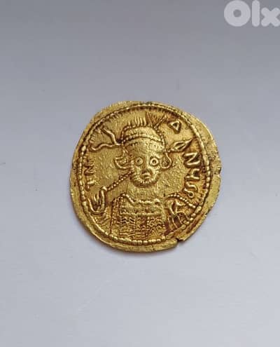 Byzantine Gold Coin  Emperor Constantine IV year 641 AD weight 4.2  gr