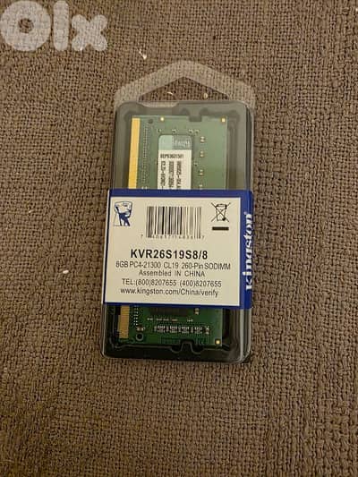 RAM KINGSTON LAPTOP DDR4 8 GB
