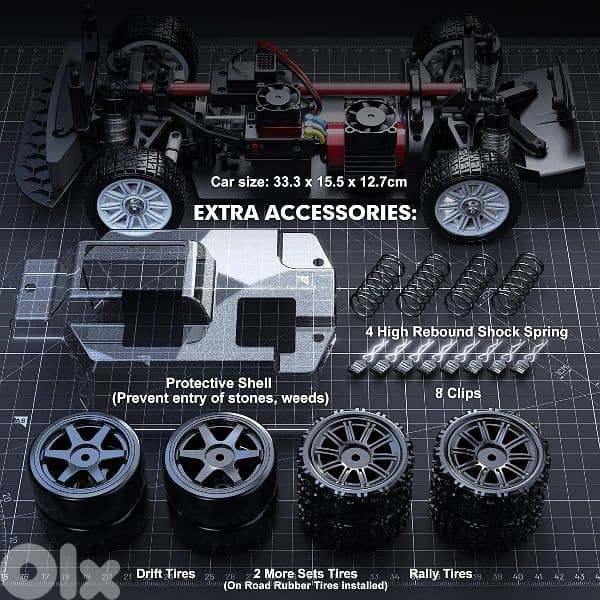 RC 1:14 Drift Car with Gyro 1