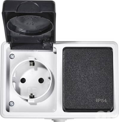 Parkside outdoor power socket and switch