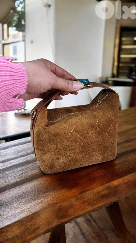 Brand New Chanel Suede Small Bag 1