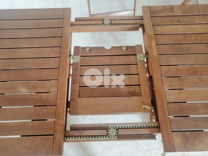 wood table with 6 chairs 1