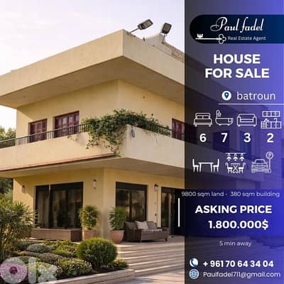 Elegant standalone  for sale in Batroun !!