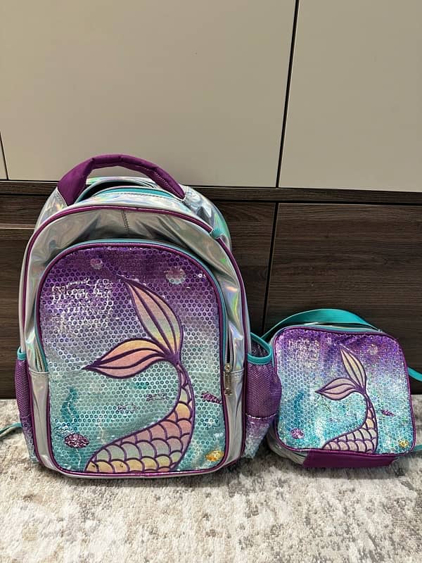 school bag+lunch bag mermaid 2