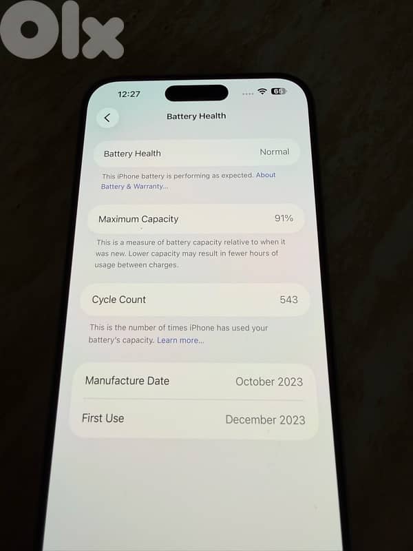 iPhone 15 Pro max 256GB 6
