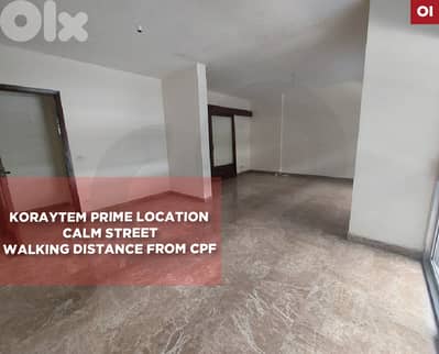 Two Balconies, prime area, beirut, Koraytem/قريطم REF#OI131812