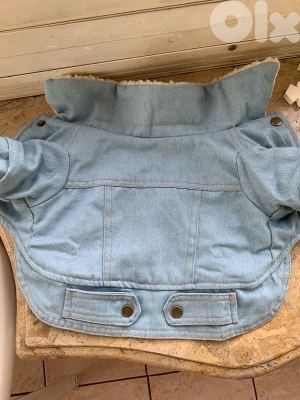 levis jeans fur jacket for all small breeds 2