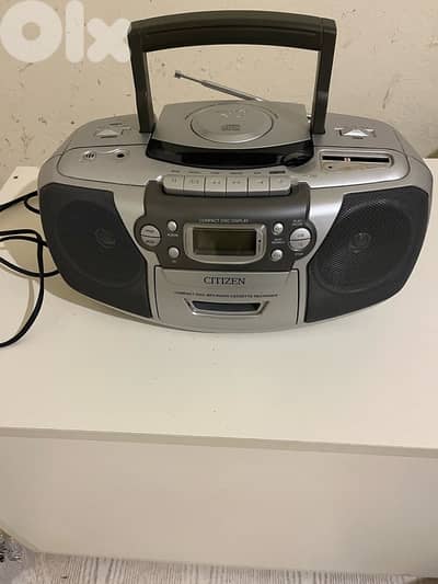 citizen portable CD Radio Cassette recorder
