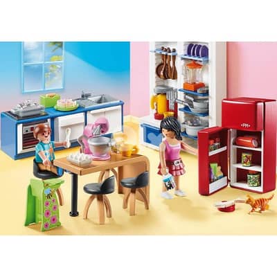 playmobile 70206 dollhouse living kitchen