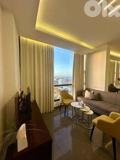 Modern Apartment with Stunning Port of Beirut View – All-Inclusive