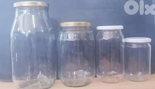 للبيع: 100+ مرطبان زجاج مع أغطية نظيفة وسليمة –