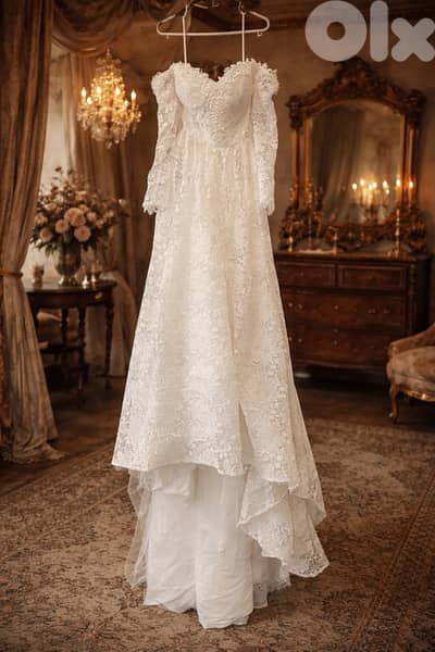 Lace wedding dress