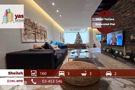 Sheileh 160m2 | 50m2 Terrace | Decorated | Private Street | TO/EA