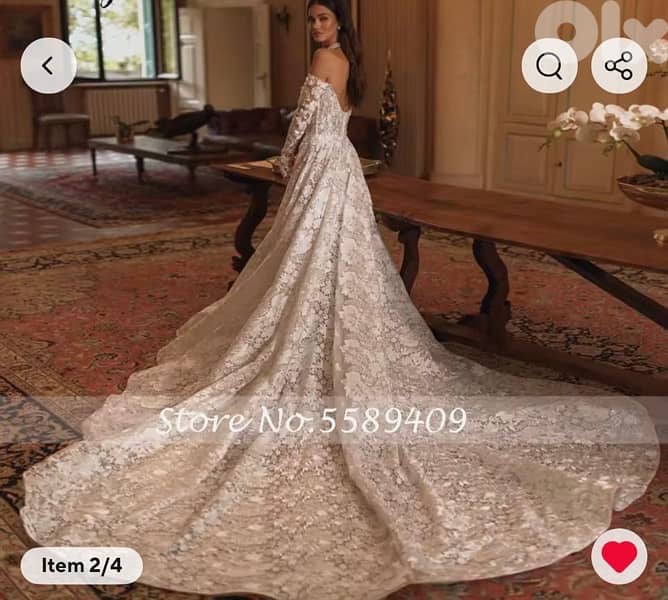 Lace wedding dress 1