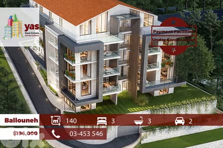 Ballouneh 140m2  |Unde Construction | Payment Facilities | TO