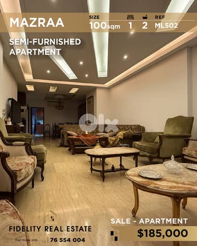 Apartment for sale in Mazraa ML502 شقة  للبيع في مزرعة