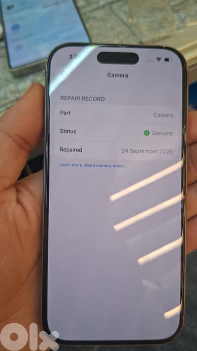 Used 16 pro 256 gb desert 377 cycle Cam changed in apple genuine part