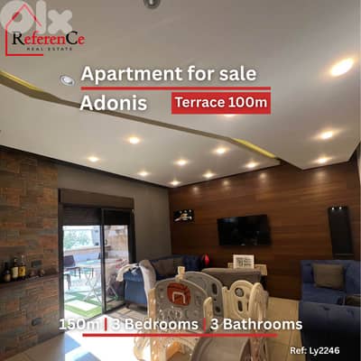Apartment with terrace in Adonis for sale شقة مع شرفة في أدونيس للبيع