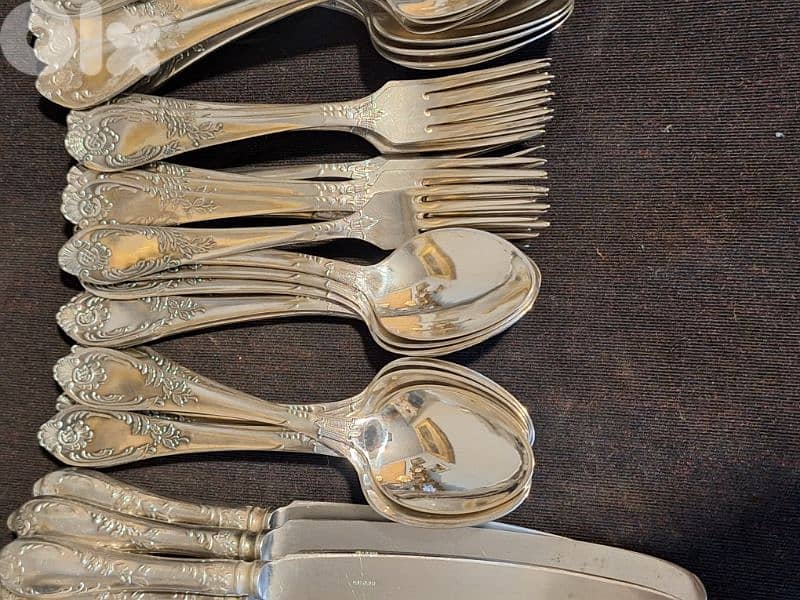 antique Russian silverware cutlery set 74 piece 2
