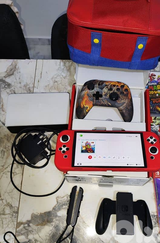 Switch Oled Modded with 128gb of games Bundle 7