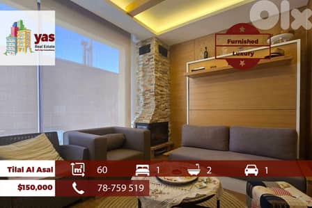 Faraya/Tilal Al Asal 60m2 | Furnished Duplex | Mountain View | DA