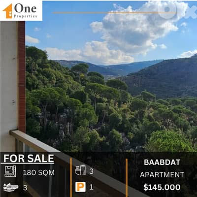 APARTMENT FOR SALE IN BAABDAT/METN