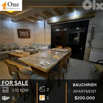 APARTMENT FOR SALE IN BAUCHRIEH