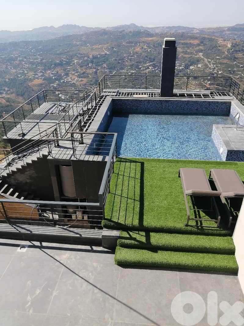 L20170 - A 200 SQM Duplex Luxury Chalet For Sale Inside Faqra Club 1