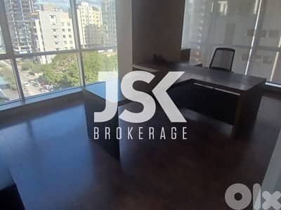 L20174 - Spacious High-End Furnished Office For Rent in Sin El Fil