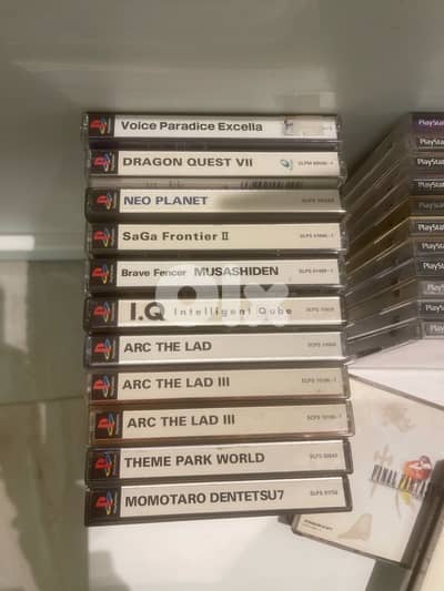 ps1 original NTSC/j games CIB