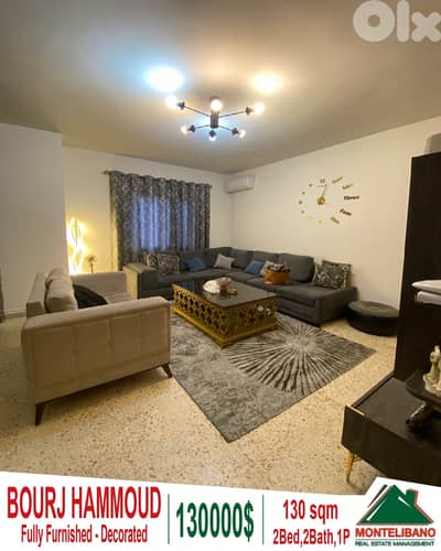 Fully Furnished 130 sqm Apartment For Sale in Bourj Hammoud(برج حمّود)