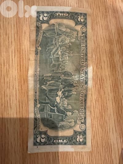 2 US dollar bill from 1976