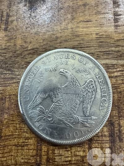 1 US SEATED LIBERTY DOLLAR 1859
