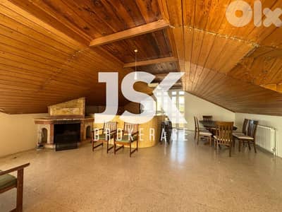 L20196 - Furnished High-Ceiling Apartment For Rent in Broumana