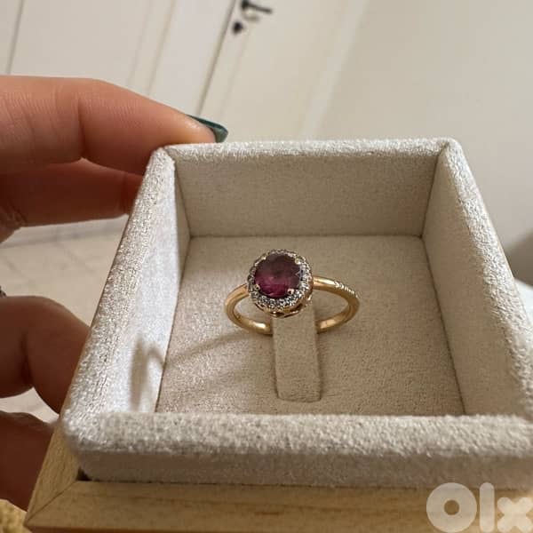 Selim Mouzannar Beirut Ring - Rhodolite & Diamonds 1