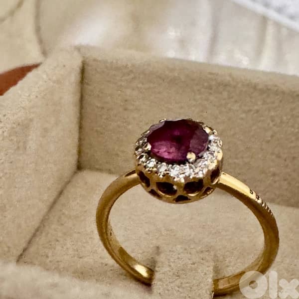 Selim Mouzannar Beirut Ring - Rhodolite & Diamonds 2