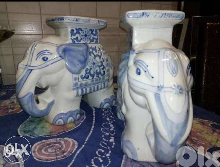 éléphants en porcelaine 0